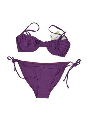 Rare Bamba Swim Donna Bra & Newton Bottoms in Plum